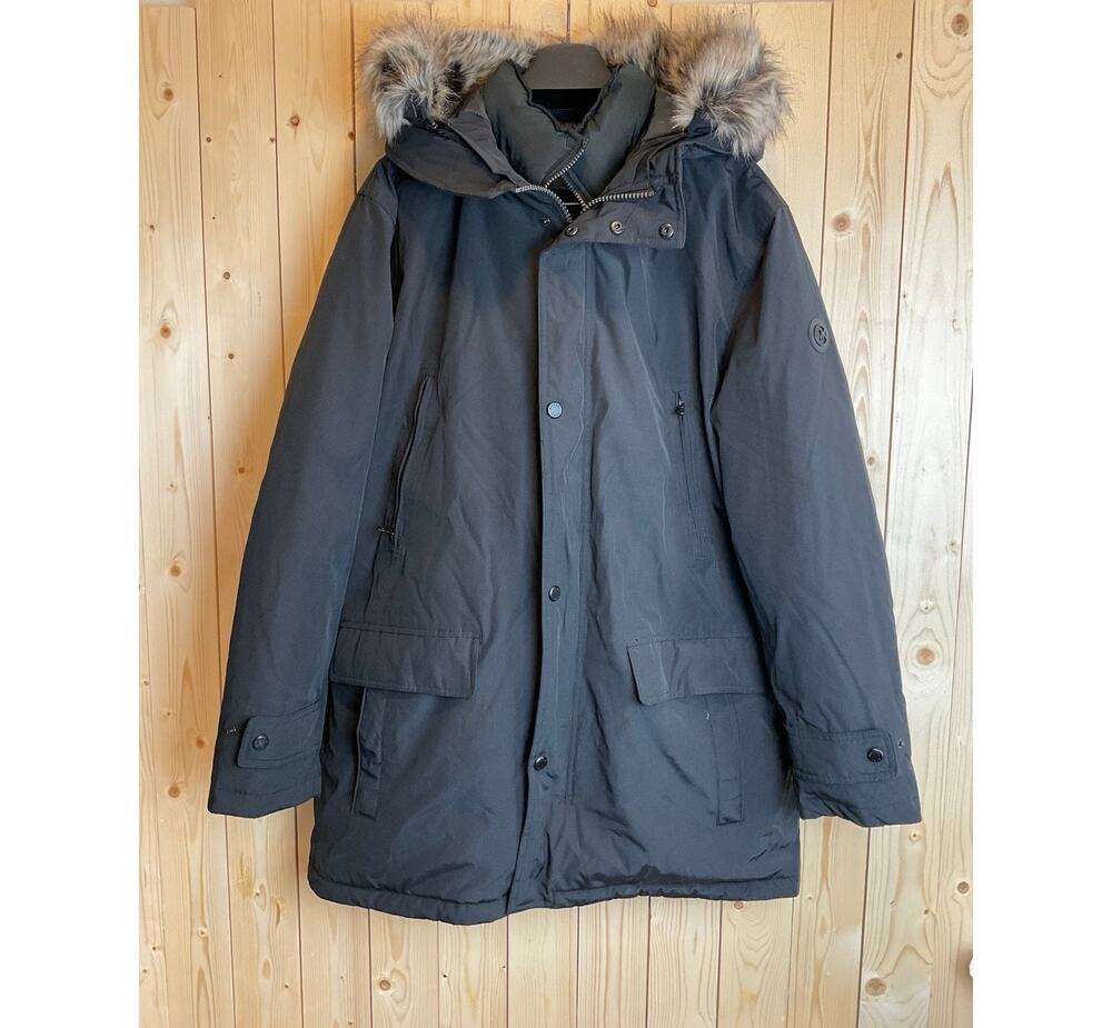 Michael Kors Men's Heavyweight Hooded Parka, Black - Size L